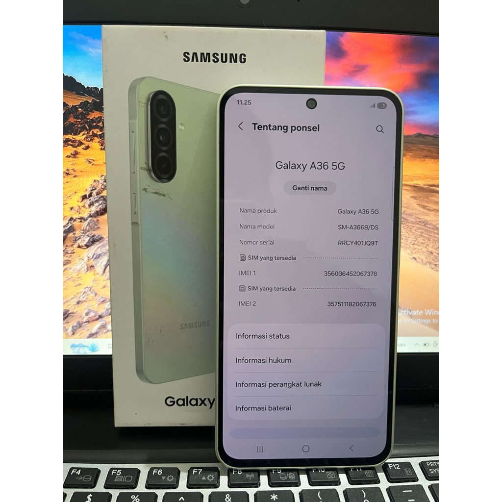 Samsung Galaxy A36 5G 12/256 GB second like new Garansi sampai Juni 2026