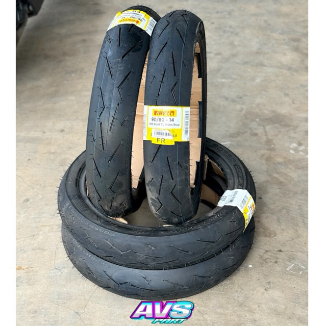 BAN PIRELLI DIABLO ROSSO CORSA 2 RING 14 90/80 SOFT COMPOUND TUBELES BAN LUAR PIRELLI ROSSO CORSA II