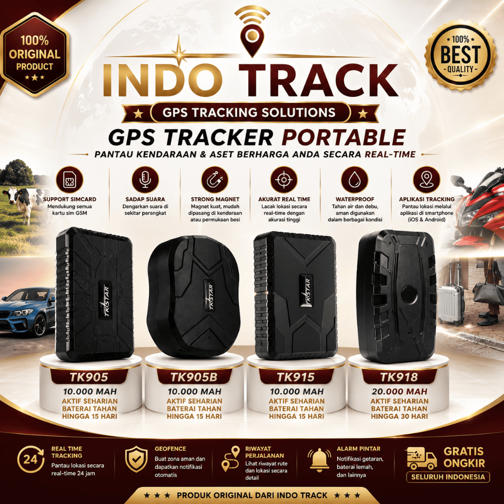 GPS TRACKER TKSTAR ORIGINAL PORTABLE MOBIL MOTOR GPS MINI SADAP SUARA TKSTAR TK905 TK905B TK915 TK91