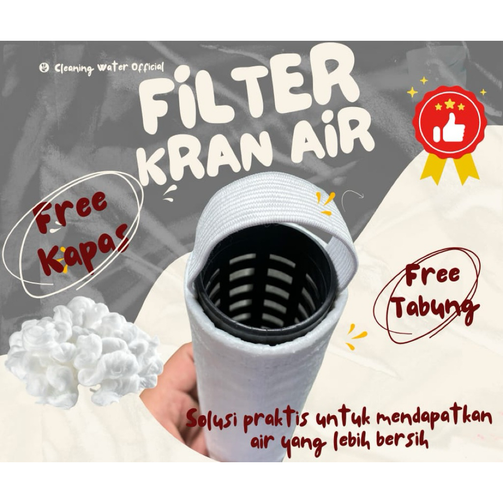 Filter Air Kran ( FREE TABUNG ) Filter Kran Air Saringan Air Pembersih Air Kotor Keruh