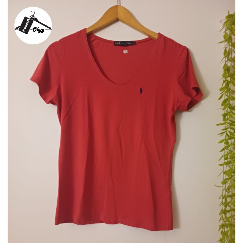 Kaos Polo Ralph Lauren Merah (preloved)
