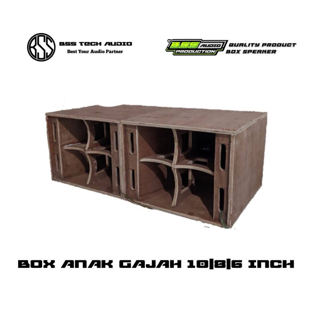 Box Speaker Anak Gajah 6inch 8inch 10inch Bahan 12 mili multriplek