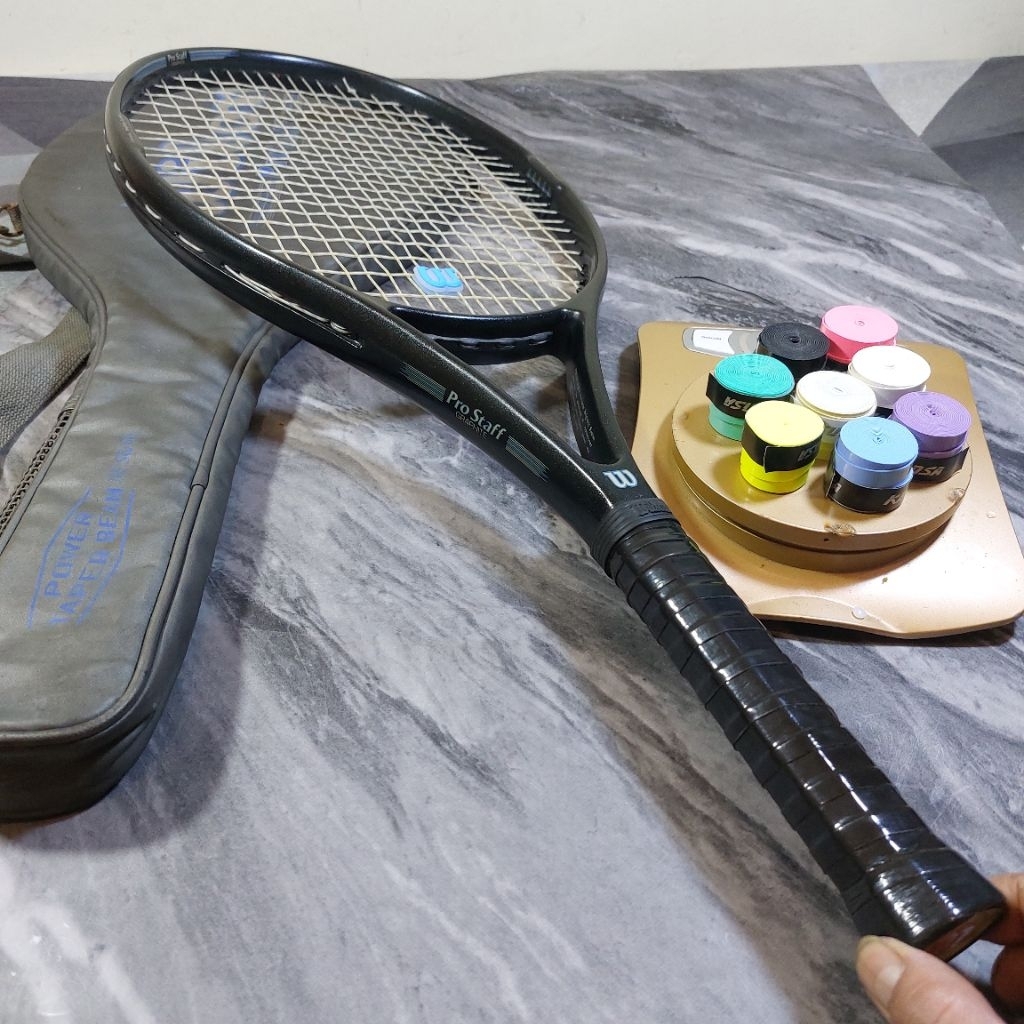 RAKET TENIS WILSON PRO STAFF GFAPHITE  ORI 335G BEKAS SIAP SMASH
