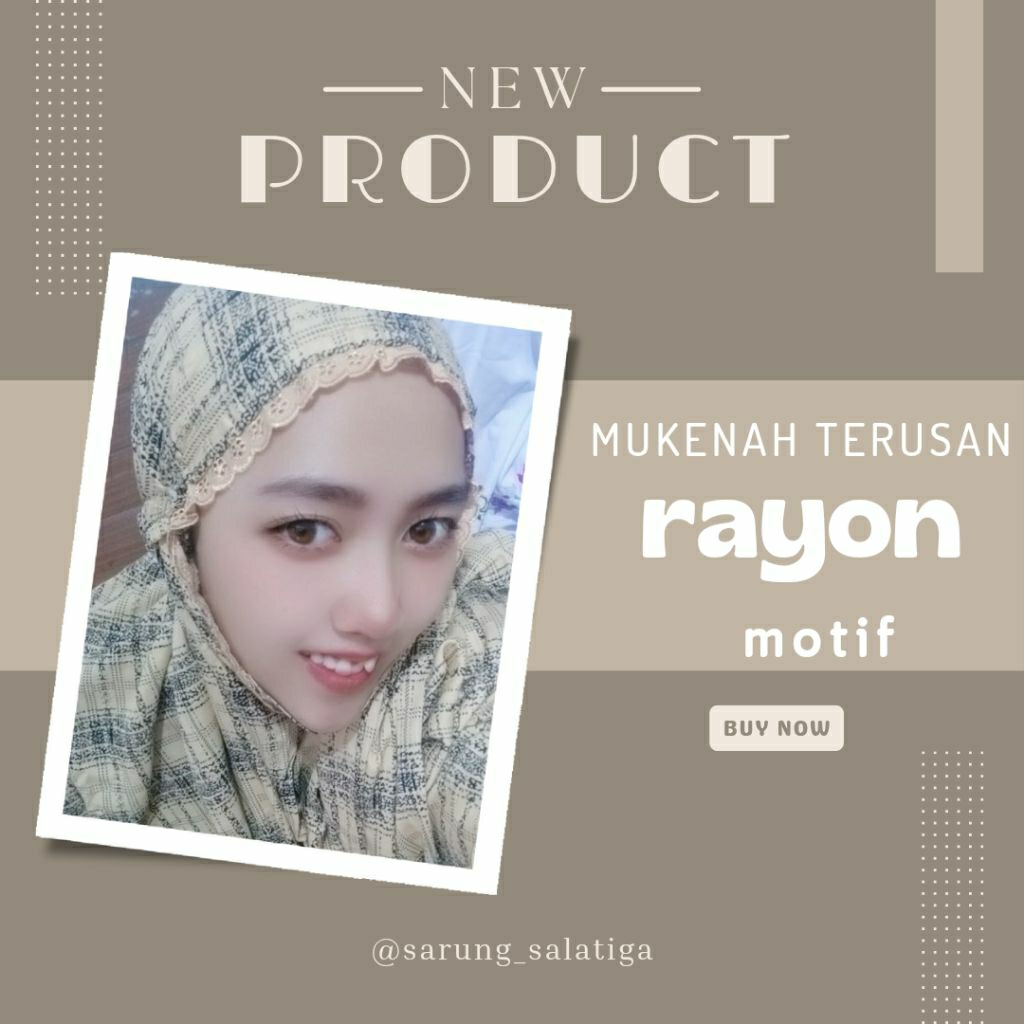Mukenah Rayon Terusan