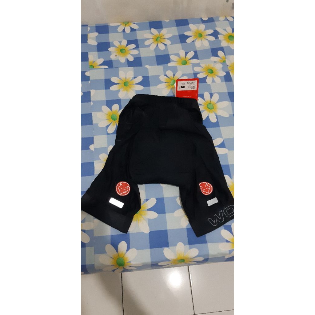 Celana sepeda short cycling DICK WOLVES size L Black