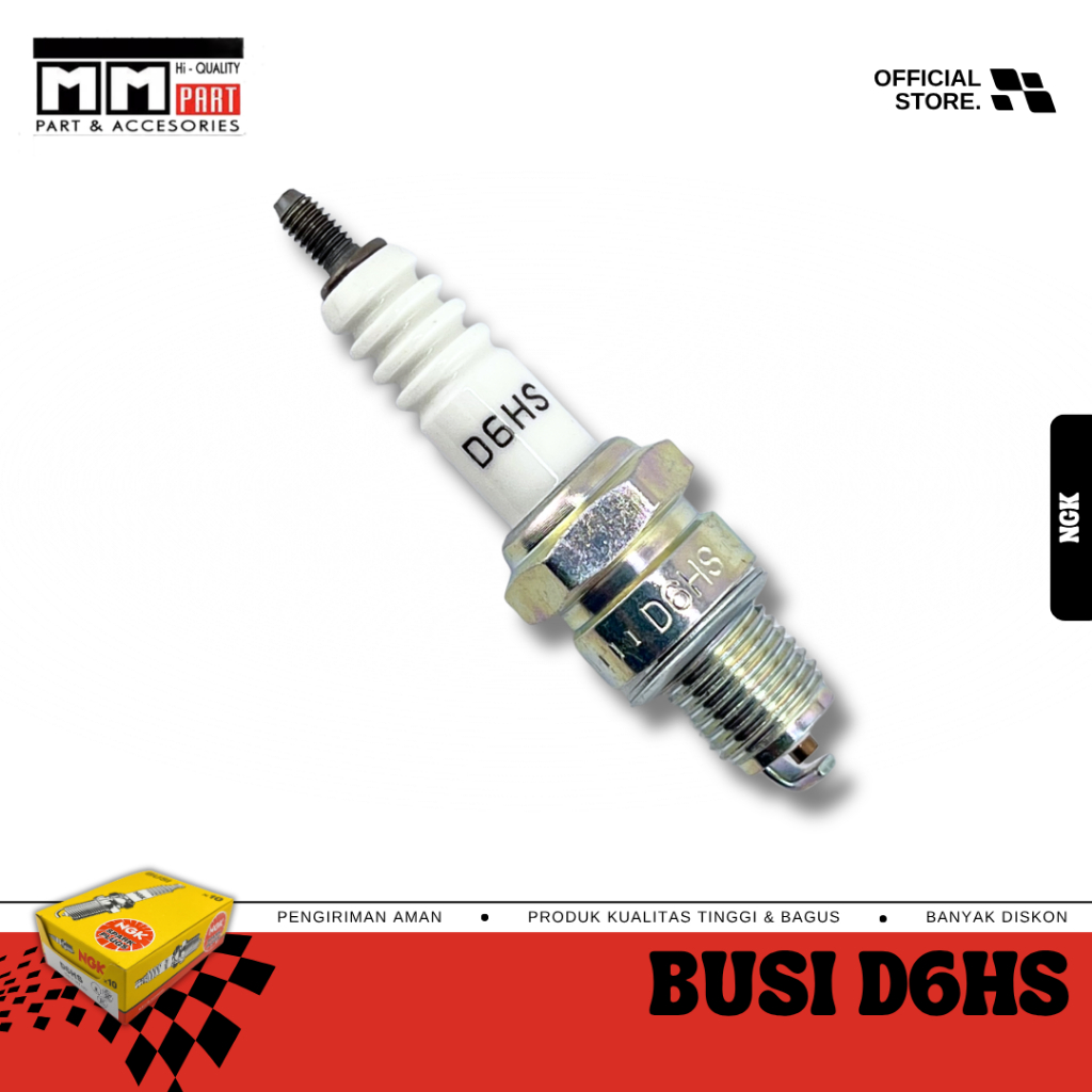 BUSI NGK D6HS - Busi NGK D6HS Motor lama C70 C90