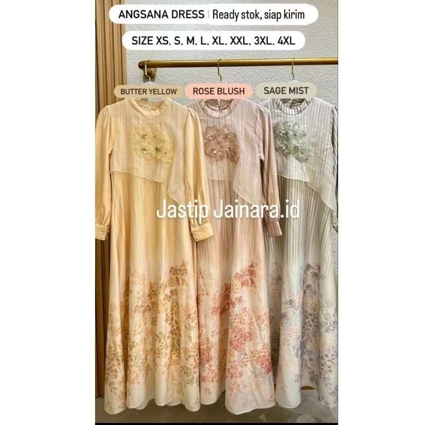 Angsana Dress Ainayya.id / Dress Ainayya.id / Jastip Ainayya / Baju lebaran
