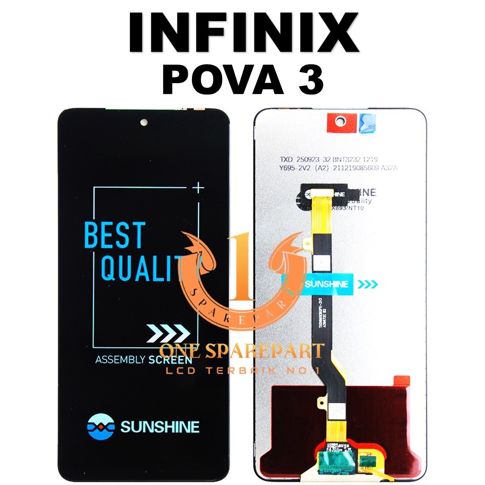 LCD TOUCHSCREEN INFINIX POVA 3 COMPLETE ORIGINAL 1 SET 100%