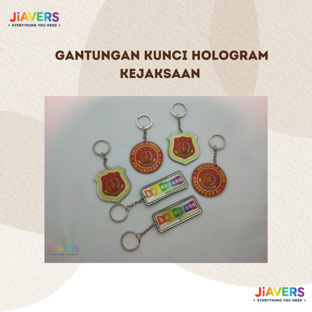 Gantungan kunci hologram kejaksaan
