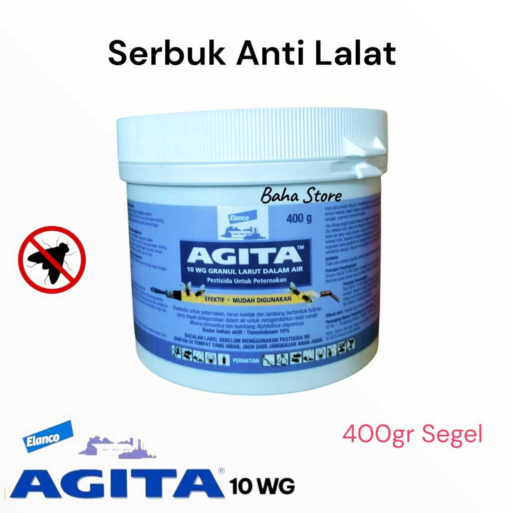 Agita 10 Wg Obat Anti Lalat Paling Ampuh 400 Gram Segel Original Tidak Berbau