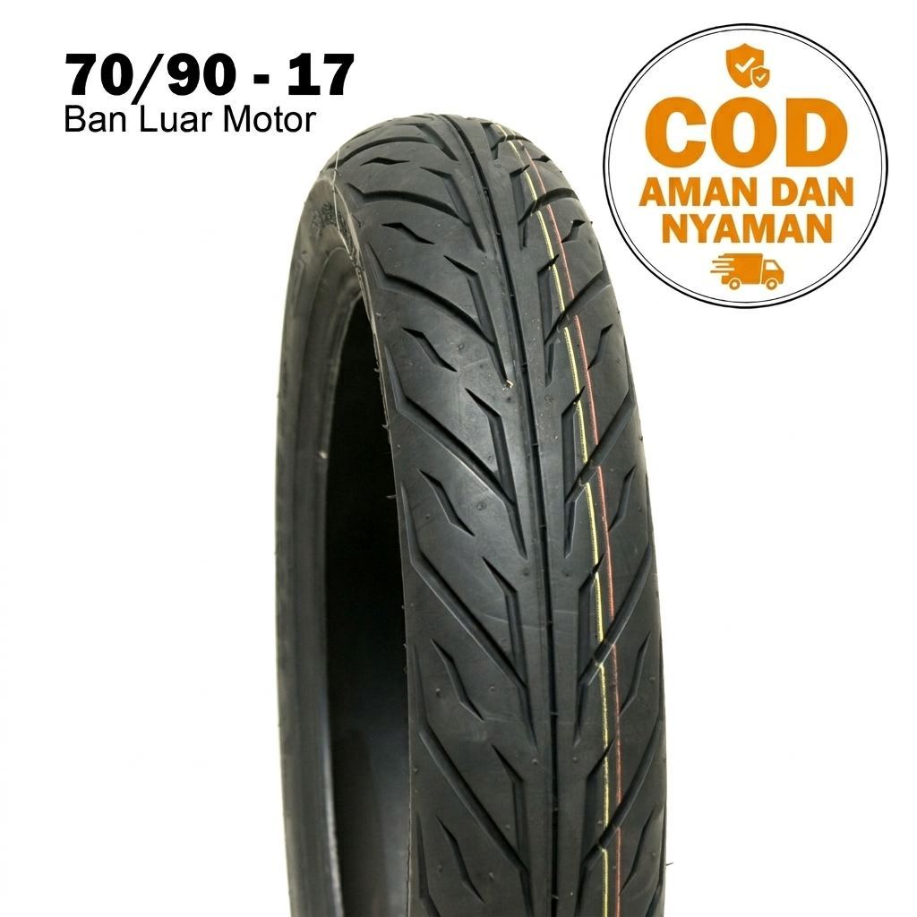 Ban Motor Depan Supra 70/90 Ring 17 - Copotan Bekas Pakai