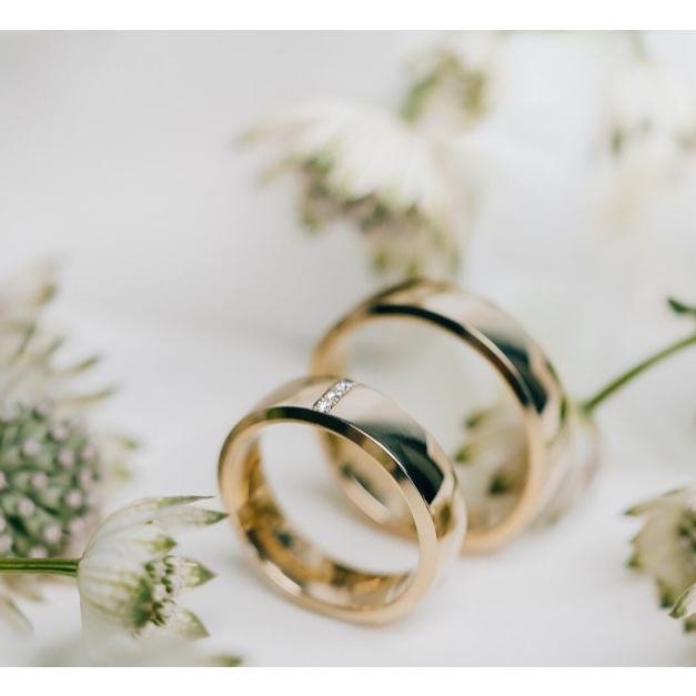 Cincin Nikah Couple Palladium 5% Halal Pria Muslim Cincin Tunangan Anti Karat Warna Awet Bisa Order 
