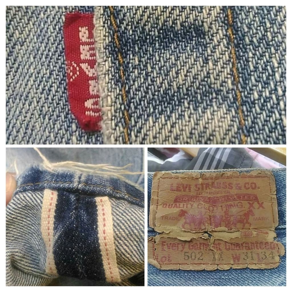Limited Edition Levi's Vintage Clothing Lot 502xx Japan 92' big E Selvedge Redline Jeans size 31