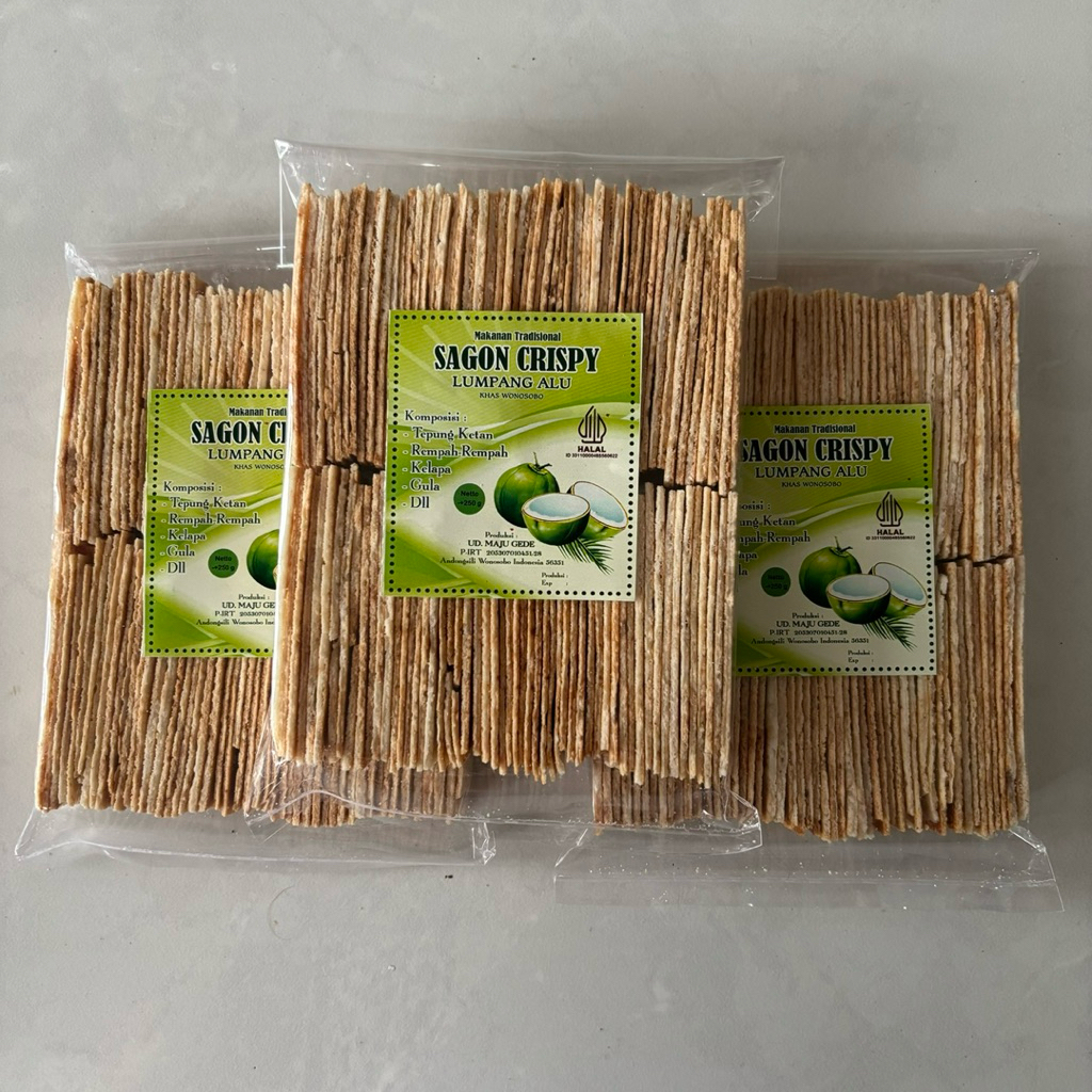 SAGON CRISPY LUMPANG ALU KHAS WONOSOBO DIENG 250 GR SAGON TIPIS SARINTING WONOSOBO