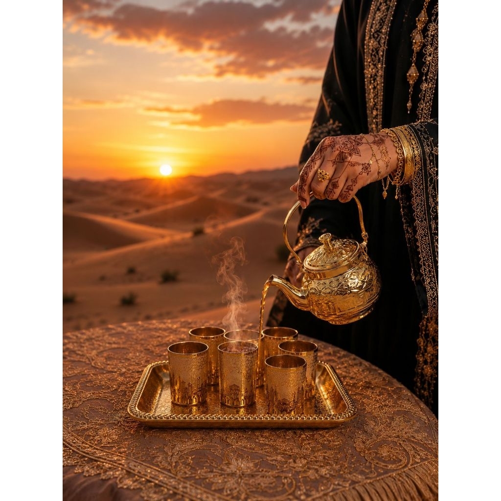 Teko Zam-zam Set Gelas Nampan Gold Emas Gelas Zamzam Gelas Saudi Gelas Gold