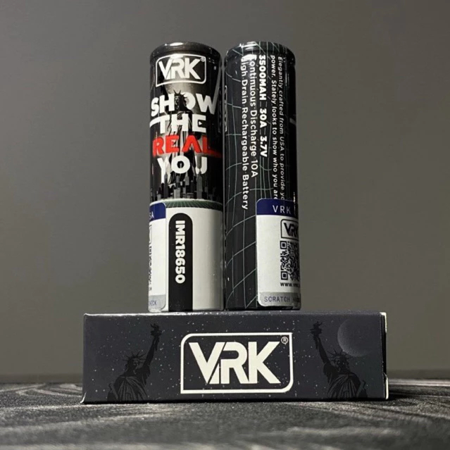 BATERAI VRK HITAM 18650 3500MAH 30A ORIGINAL AUTHENTIC