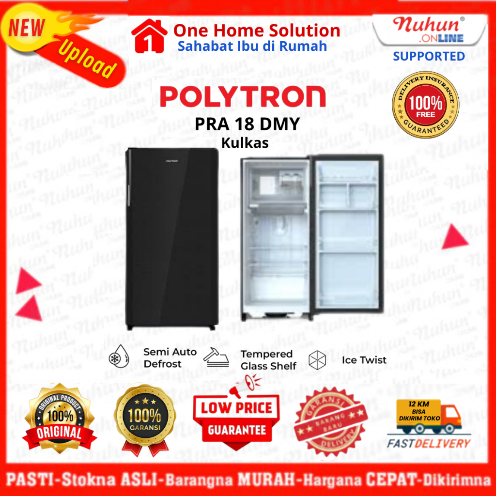Polytron Kulkas 1 Pintu PRA 18 DMY 180 L