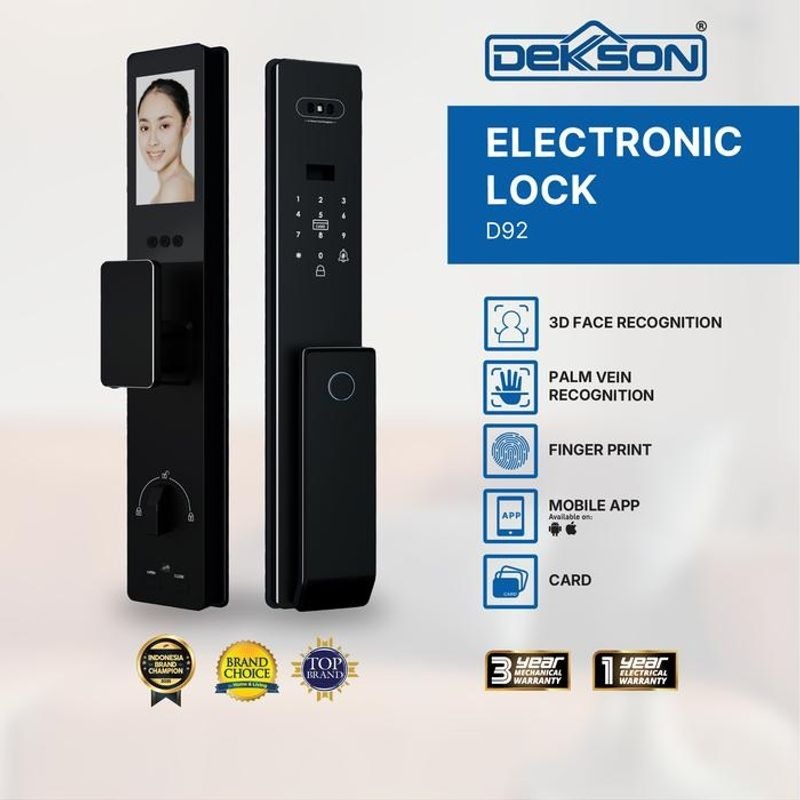 DEKSON Electronic Lock D92 | Pintu Digital Canggih dan Smart Lock