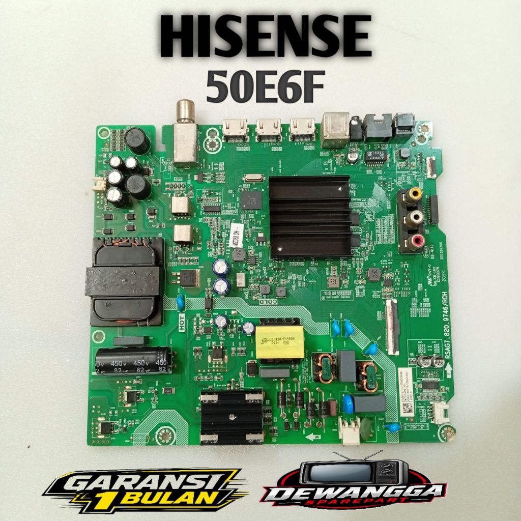 MB MAINBOARD TV LED HISENSE 50E6F - MAINBOARD MOTHERBOAR MOBO TV LED HISENSE 50E6F - BARANG ORI BERG