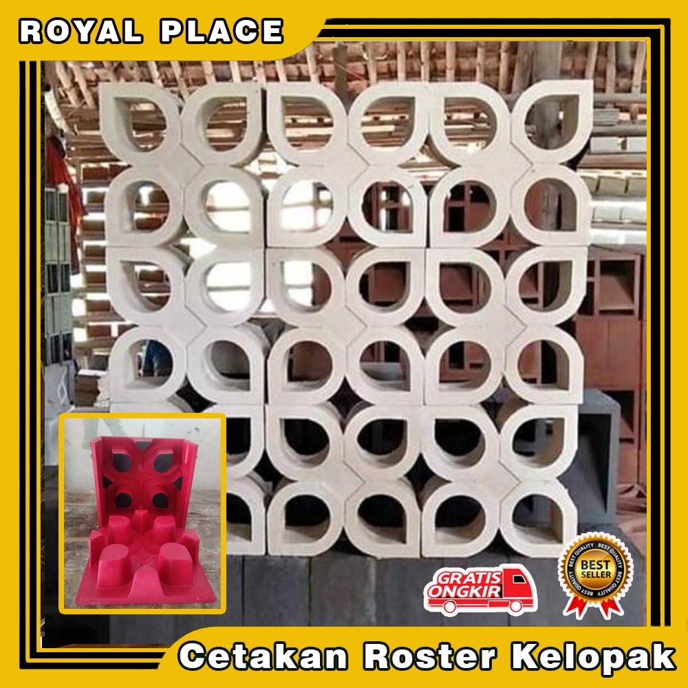 cetakan loster fiber 2 muka, loster dinding cetakan roster fiber BERGARANSI