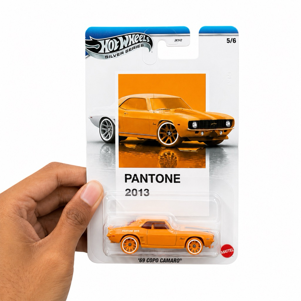 Hot Wheels Silver Series 69 COPO Camaro Pantone 2013 Premium Original Mattel