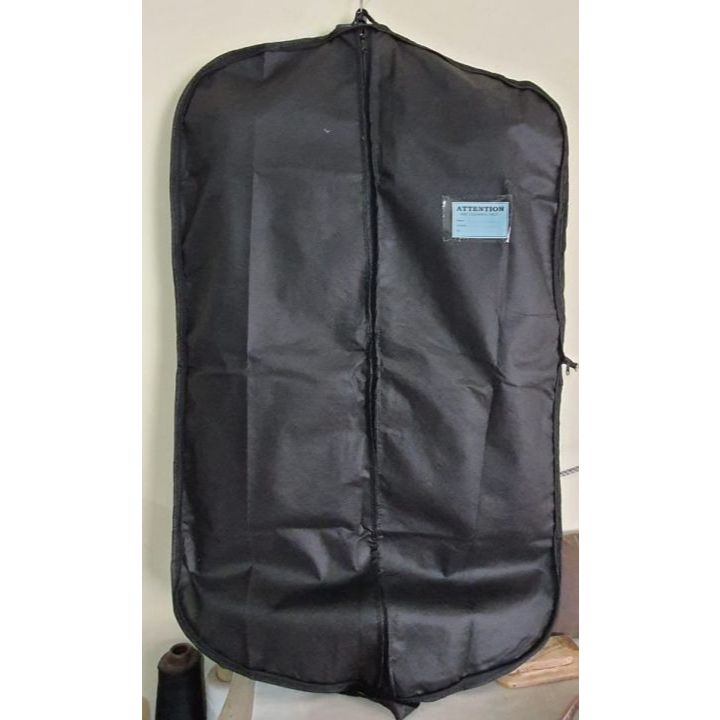 Kantong Lipat PREMiUM Cover Kain Pelindung Jas Kemeja Jaket Hitam