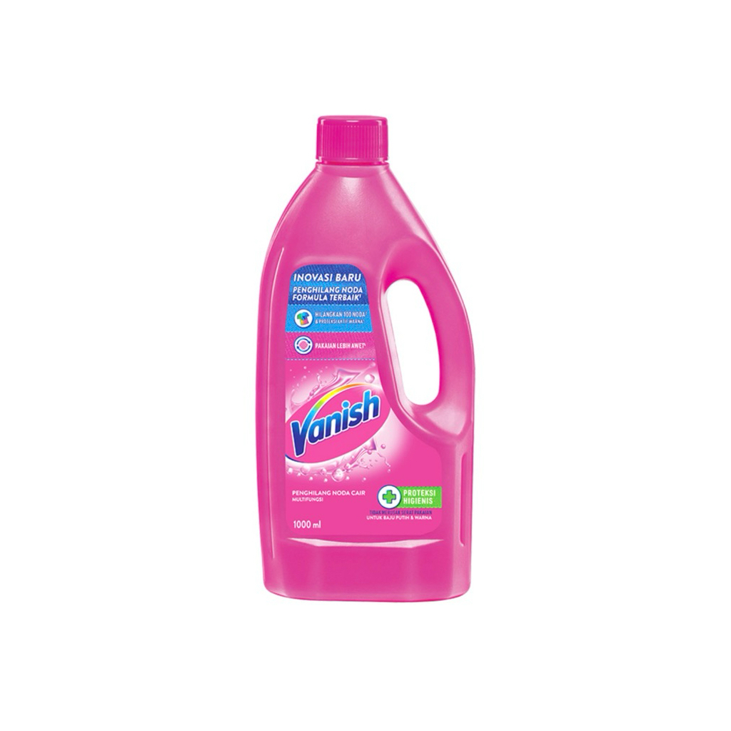 Vanish Pink Penghilang Noda Pakaian Cair Botol 1L