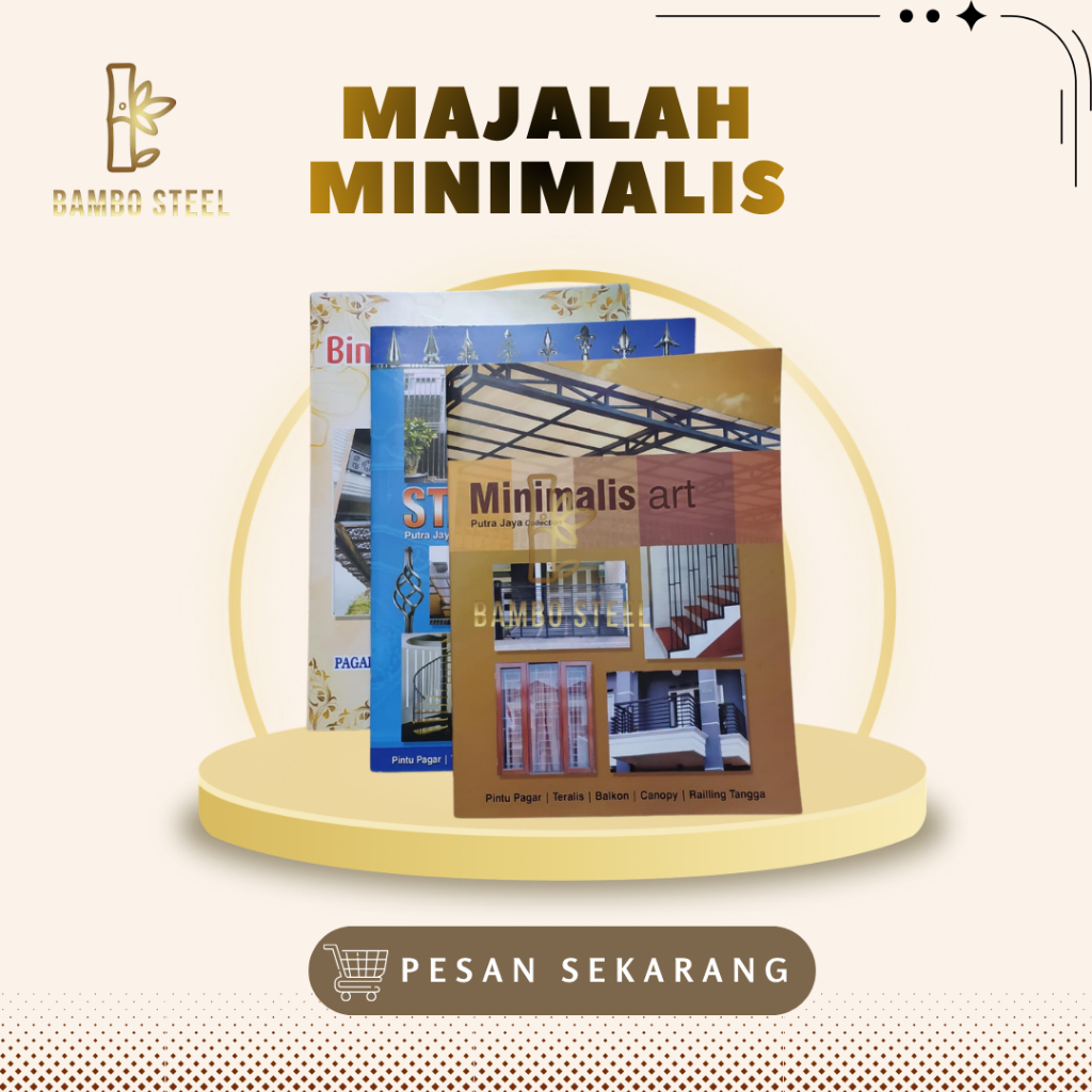 1 Buku/Majalah Katalog New Minimalis Tralis New Minimalis Premium Series Canopy Baja Ringan Stainles
