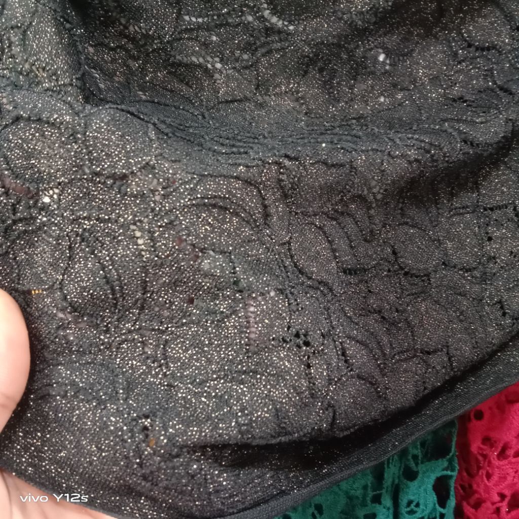 Kain Brokat Antik Geliter / Harga / 0.5m / Kain Brokat Antik Geliter Meteran / Bahan Brokat Antik Ge