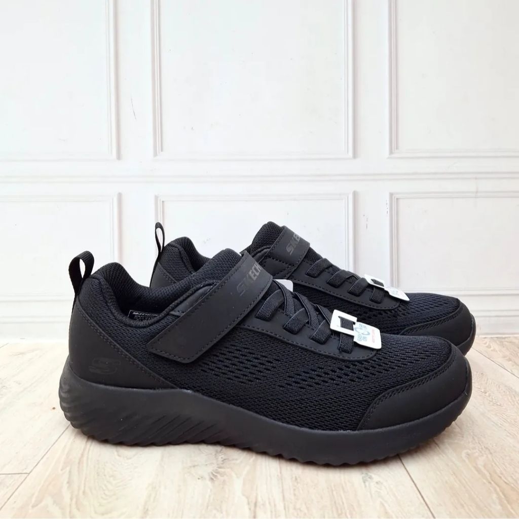 Sepatu Sekolah Anak SKECHERS Bounder 403905L/BBK 100% Original Resmi (Size 32 33,5 35 36)