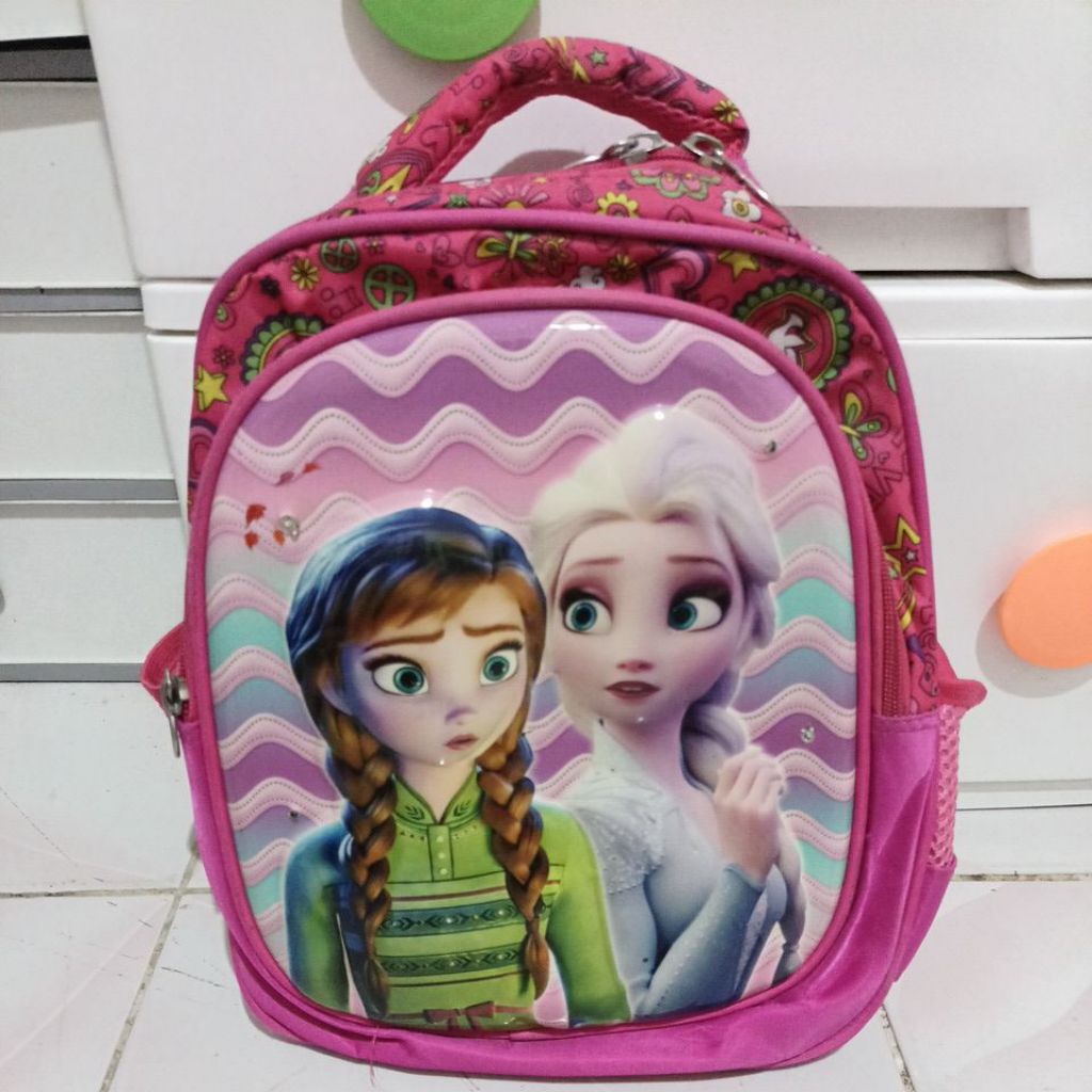 Prelov Tas Ransel Led 3D Anak Paud ELSA ANA FROZEN