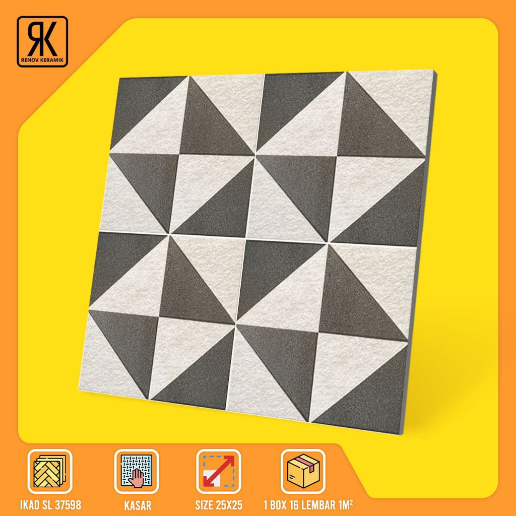 KERAMIK LANTAI KASAR IKAD SL 37598 25X25