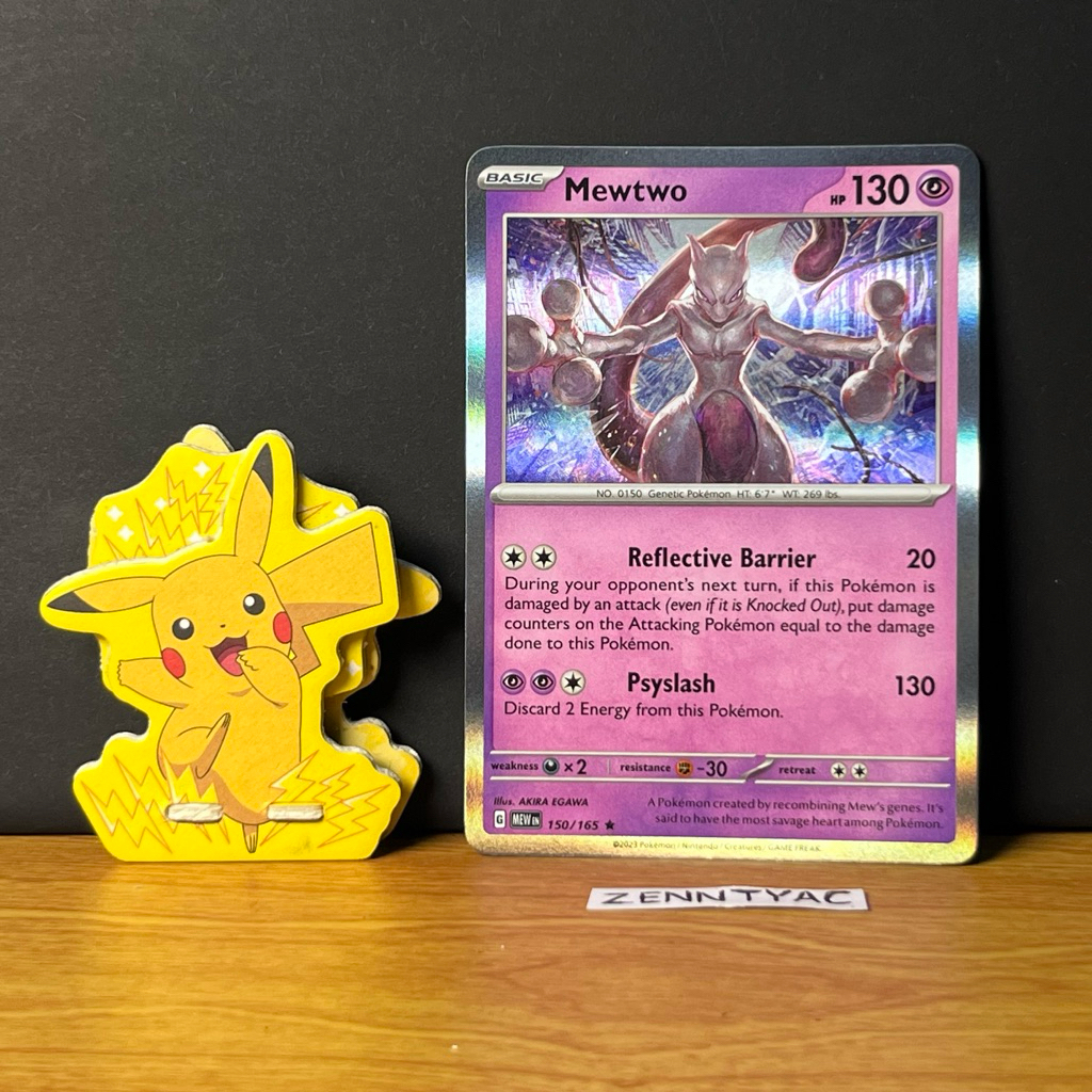 Mewtwo MEWen 150/165 Holo, Kartu Pokemon TCG English