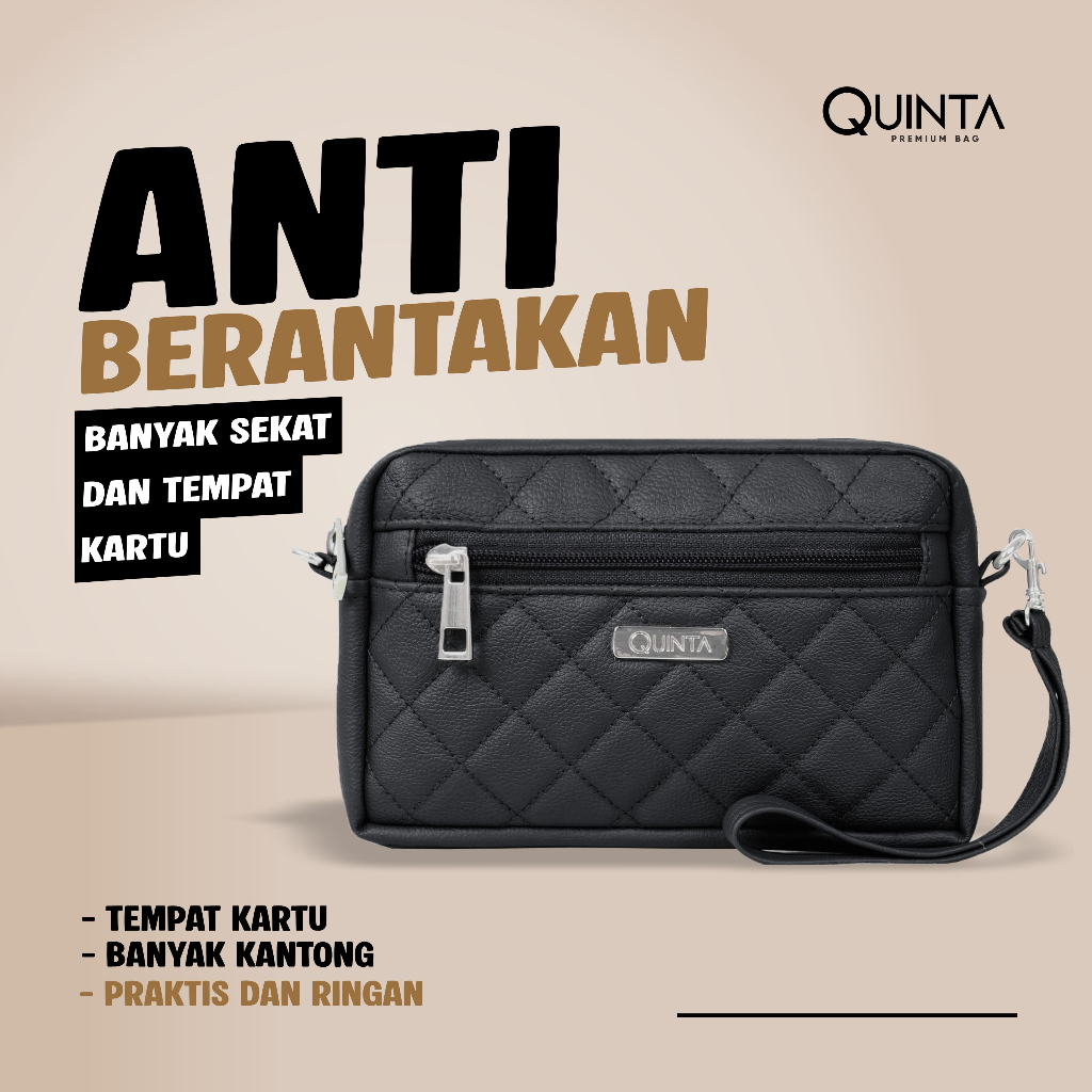 QUINTA Talitha Mini Slingbag Multifungsi Dompet Muat Banyak