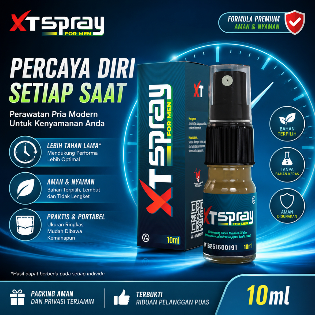 XT Spray Herba Oil Minyak Pijat Tahan Lama 10ml BPOM