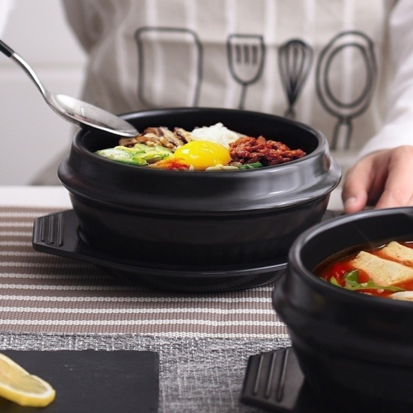 TLG - Mangkok Keramik Korean Hotpot Mangkok Sup Dolsot Bibimbap Alas Ttukbaegi KB