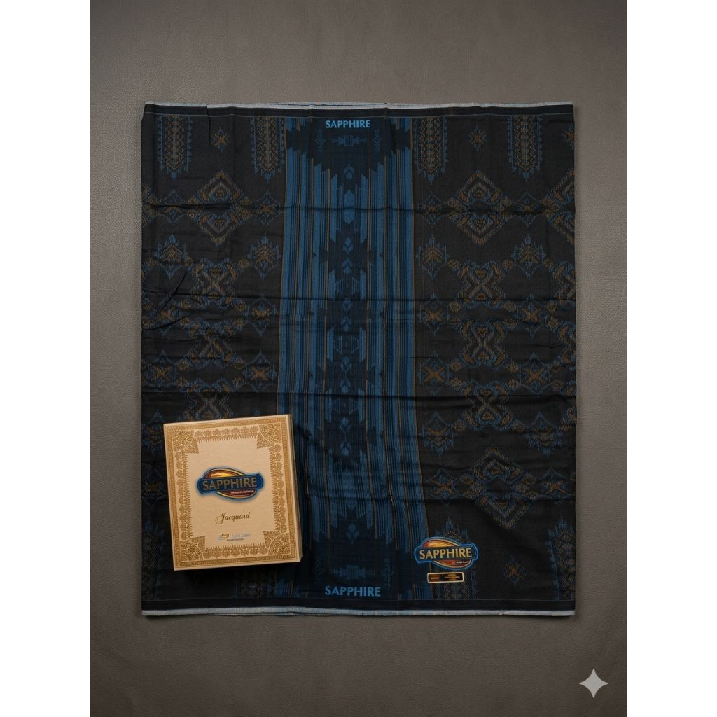 Sarung sapphire Jacquard SSJ, sarung sapphire sulam jacquard premium