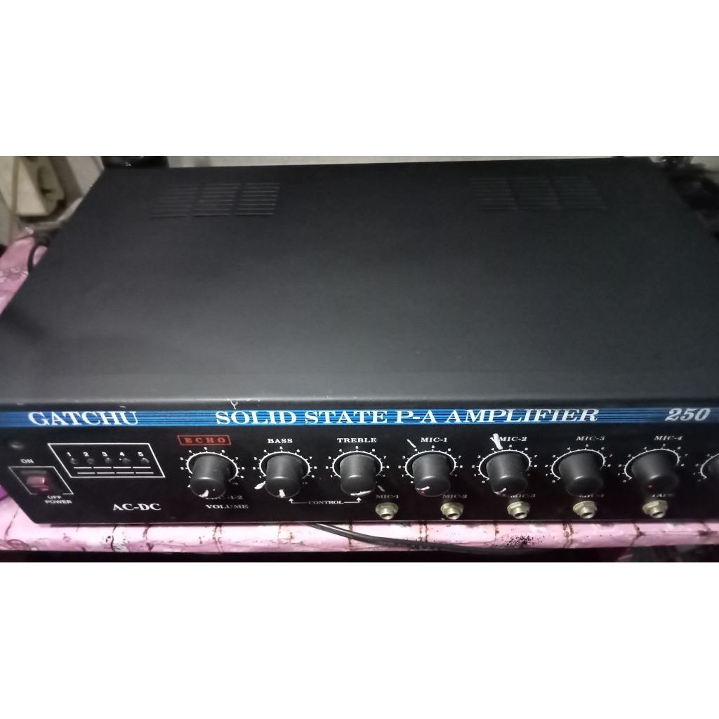 amplifier toa rakitan, doubel trapo bekas di aula