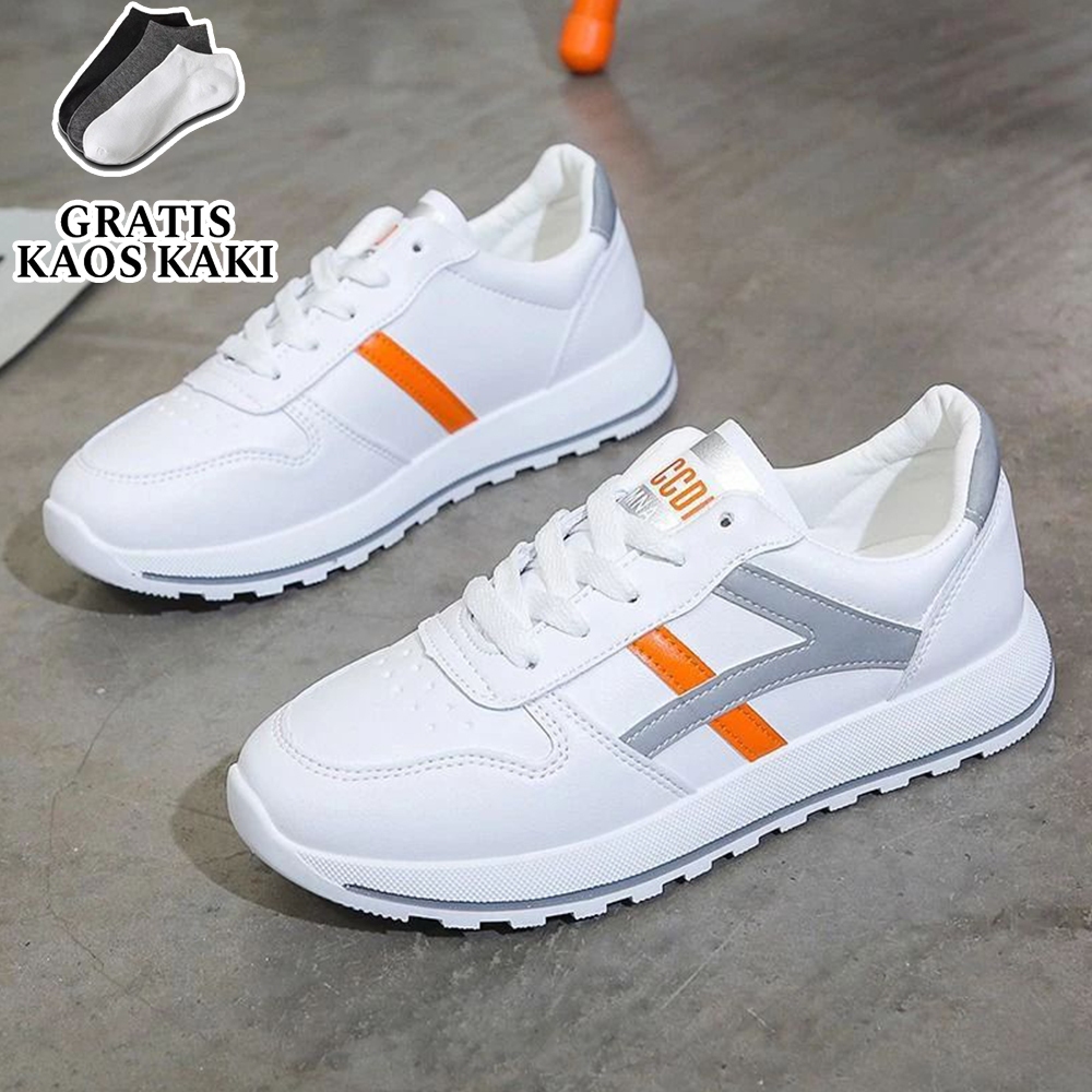 hi.bags Sepatu Sneakers REVILLA Wanita Sneakers Kasual Sport Wanita Putih Casual Karet