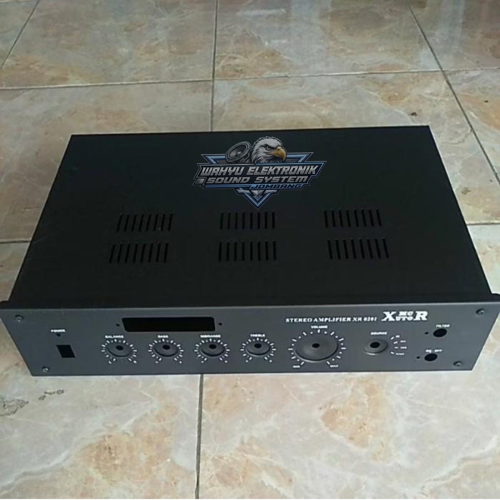Bok Power Amplifier XR 0201 + USB / Box Ampli XR0201 Bahan Plat Tebal