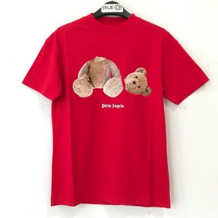 Palm Angels Bear T-shirt Red Brown