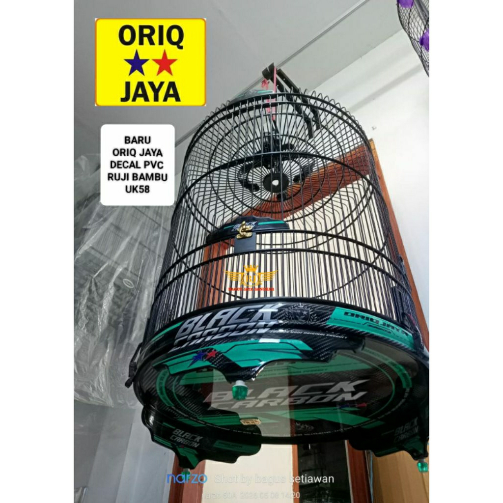 SANGKAR MURAI ORIQ JAYA DECAL PVC VIA INSTAN