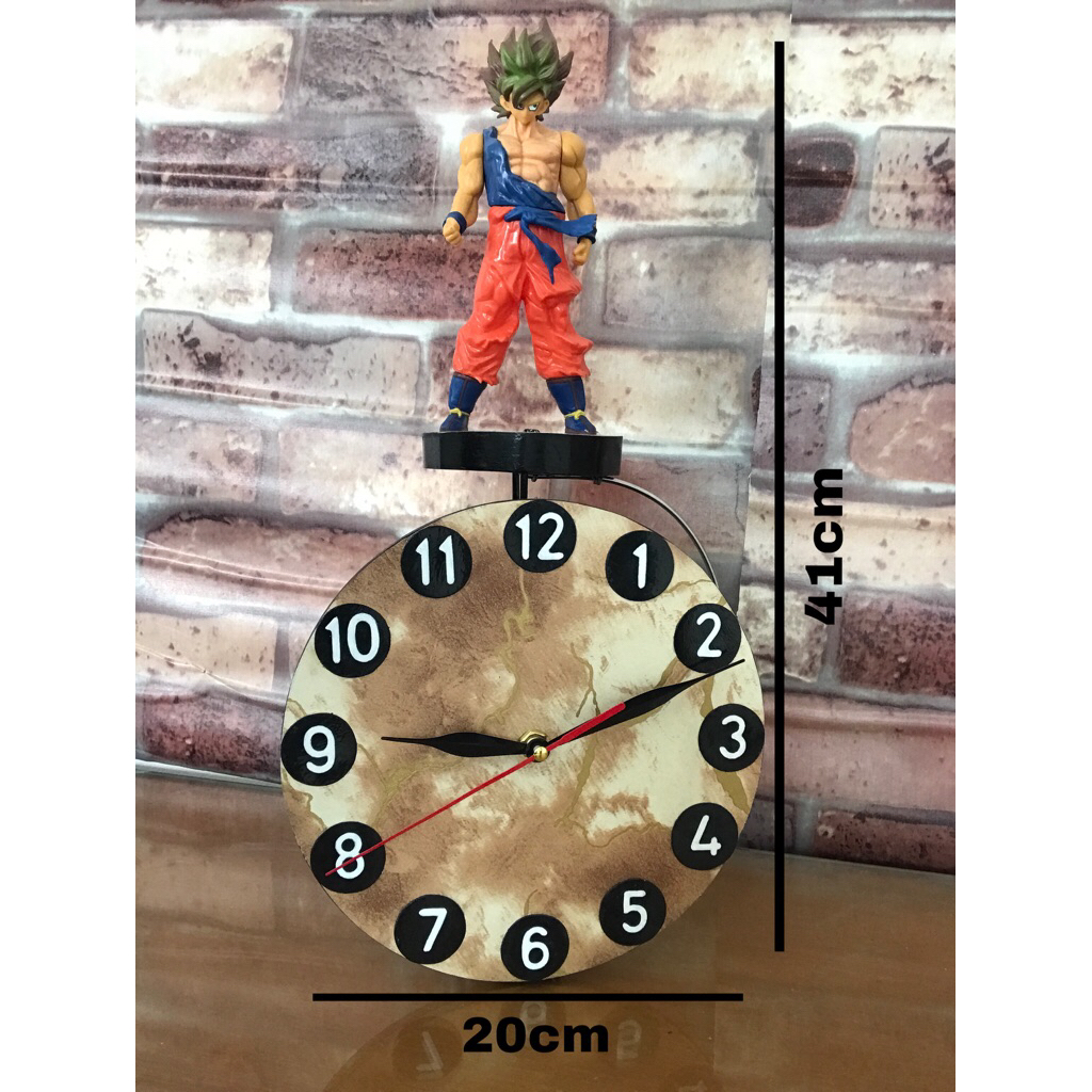Action figure dragon ball mainan balance + jam