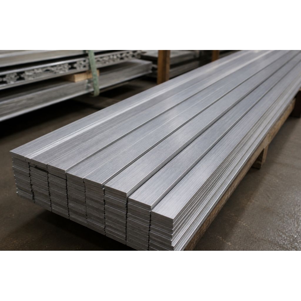 Plat strip alumunium tebal 2mm x 20mm x 1000mm - Plat alumunium strip