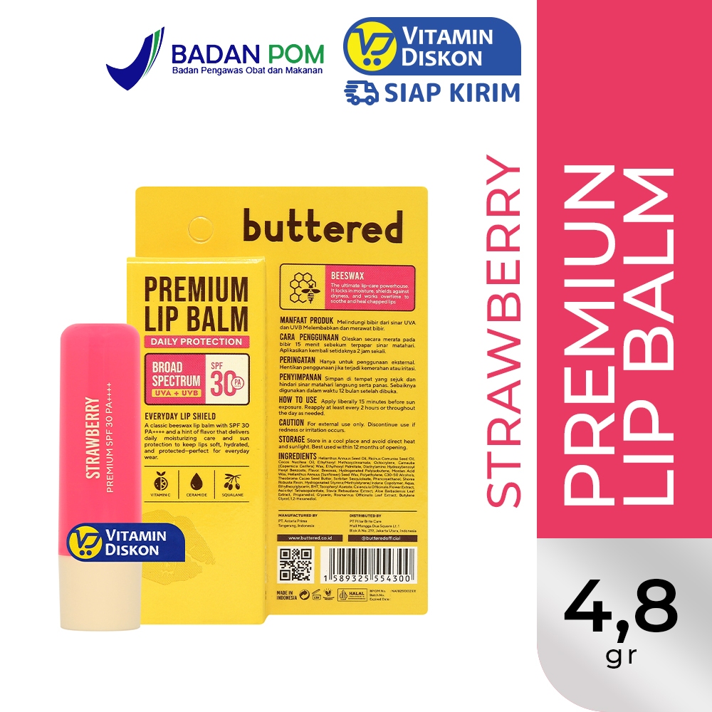 BUTTERED PREMIUM LIP BALM SPF 30 PA++++