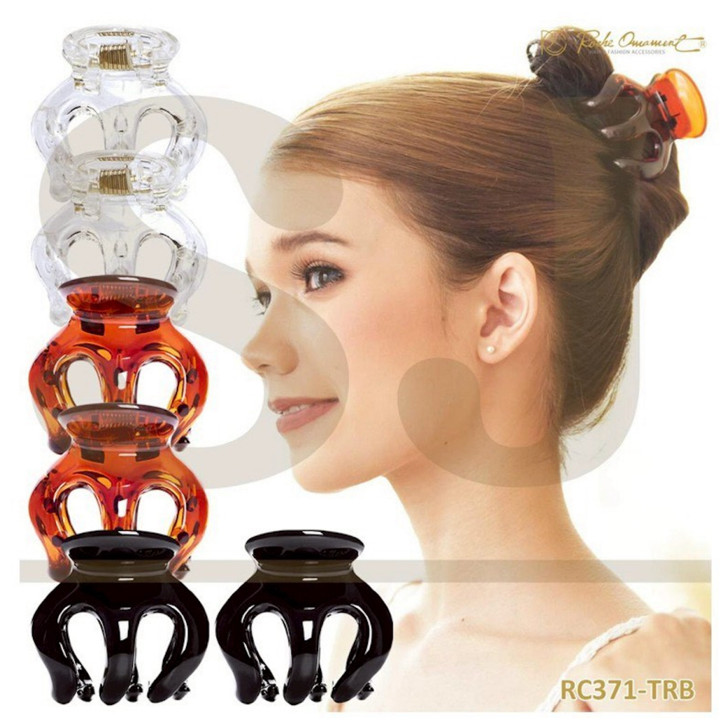 grosir jedai roche ornament ori jumbo 6cm isi 6 pcs per set jedai jepit rambut thailand