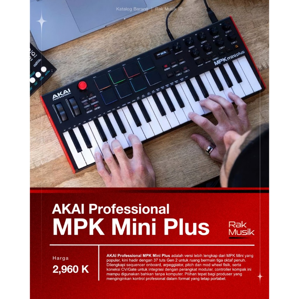 AKAI Professional MPK Mini Plus — Keyboard Controller MIDI