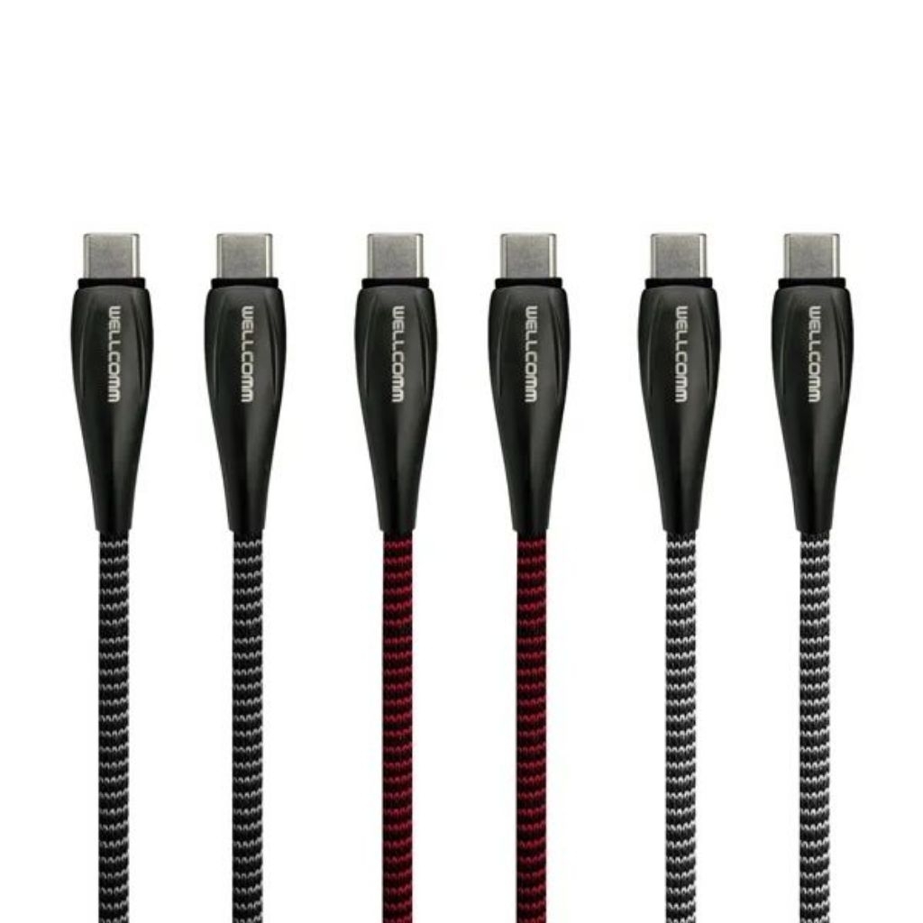 KABEL DATA WELLCOMM USB TYPE C TO C ALLOY C 3A