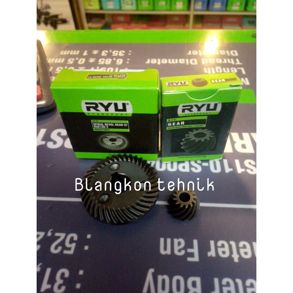 GEAR RYU GERINDA TANGAN RYU RSG100-3 GEAR SET GURINDA RYU RSG100-3
