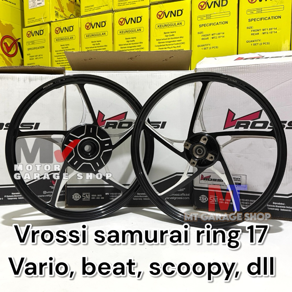 Velg Vrossi samurai ring 17 velg rossi kzr vario 125/150 beat Fi karbu scoopy genio vario 160